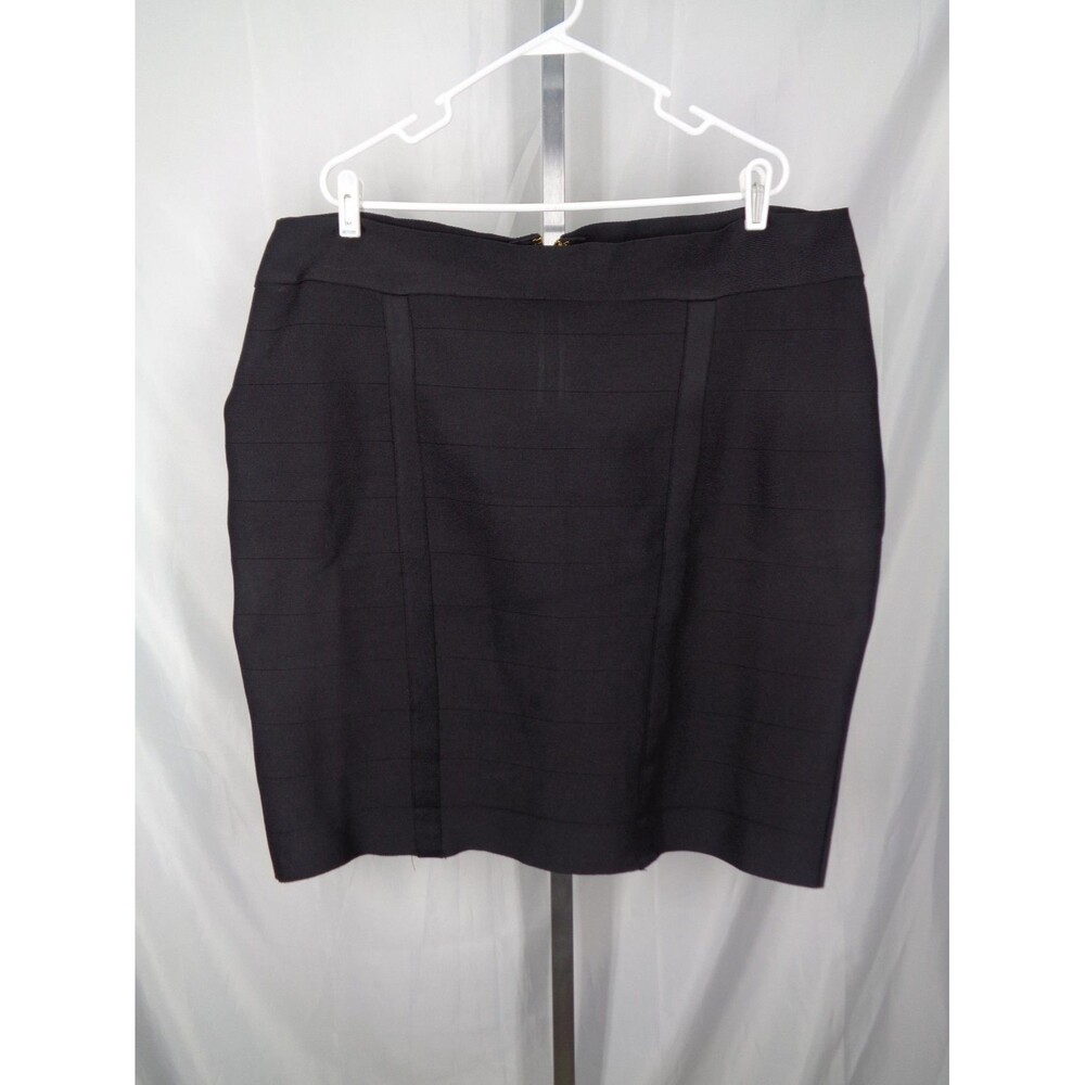 Ashley Stewart Black Bandage Skirt Plus Size 26/28 New